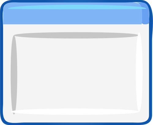 Immagine di vettore icona finestra computer