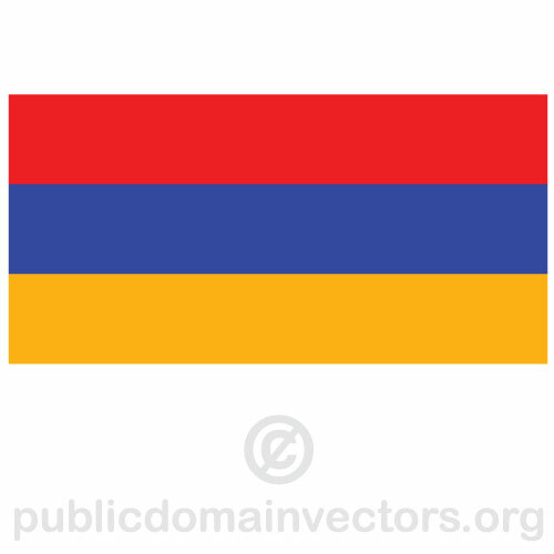 Bandiera armena vettoriale