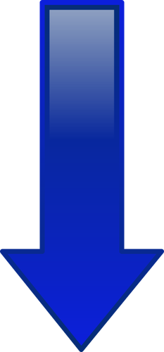 Vetor desenho do ícone de download simples azul