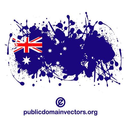 Drapeau australien en forme d