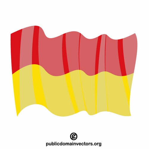 Flagge des Burgenlandes schwenken