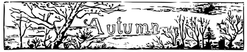 Vectorillustratie van herfst header