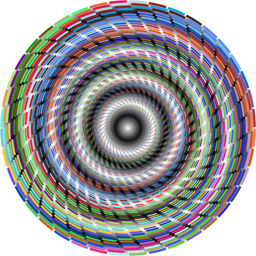 Vortex in colorful lines