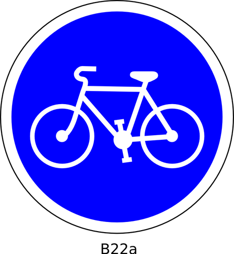 Bicicletas carretera único signo vector de la imagen