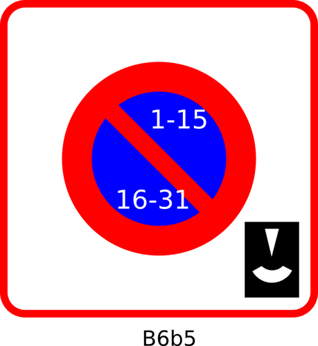 Beschränkte Parkplätze-Vektor-Bild