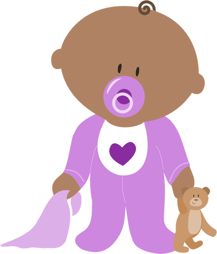 Image de bébé vêtements violet