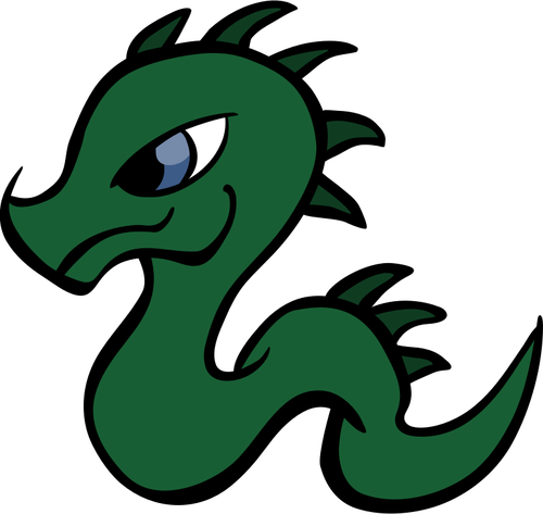 Dragonul verde Vector