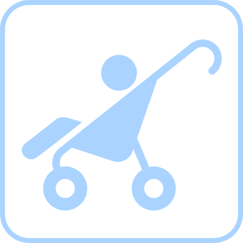 Baby wandelwagen pictogram