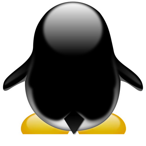 Penguin di belakang