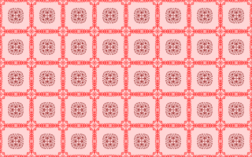 Background pattern with leaves and squares