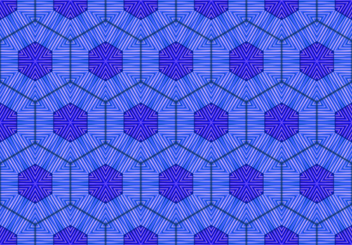 Background pattern with blue hexagons