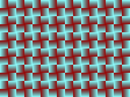 Squares with red borders