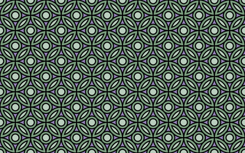 Verde círculos em um papel de parede