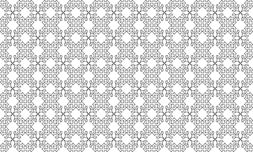 Pola geometris dan hias