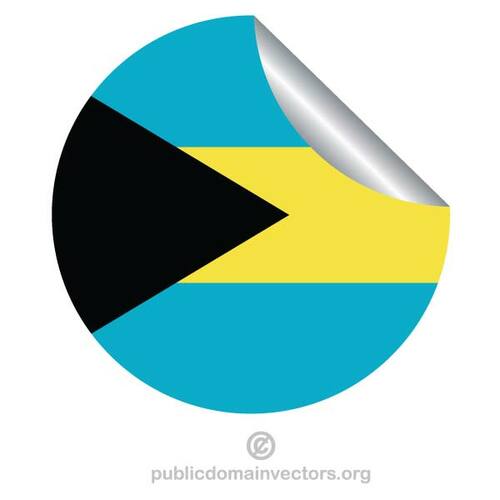 Bahamas flag sticker 2