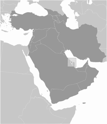 Immagine della mappa di Bahrain