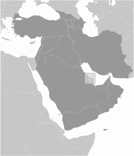 バーレーンの地図画像