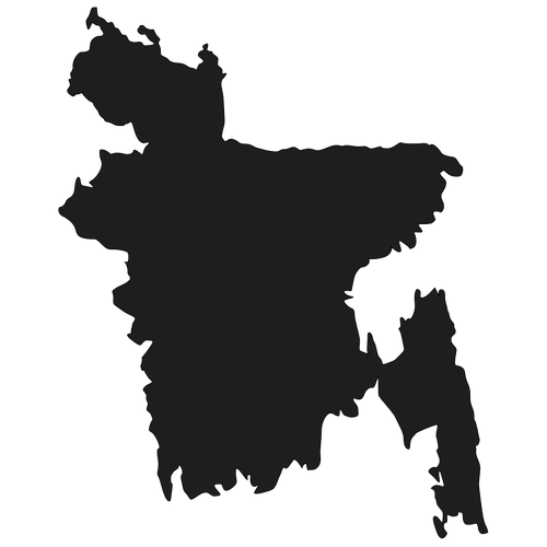 Mapa do vetor de Bangladesh