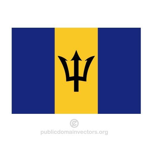 Barbadoksen vektorilippu