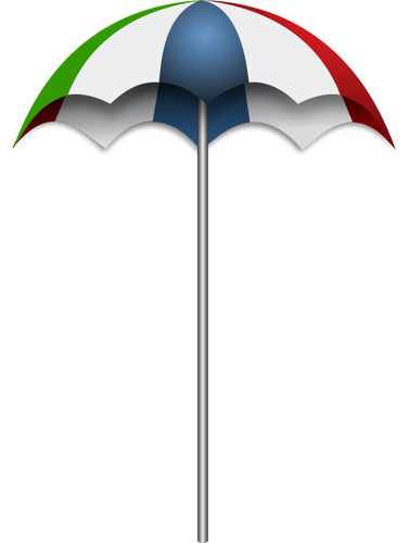 Immagine vettoriale di spiaggia ombrellone