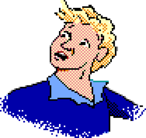 Blonde man vector afbeelding