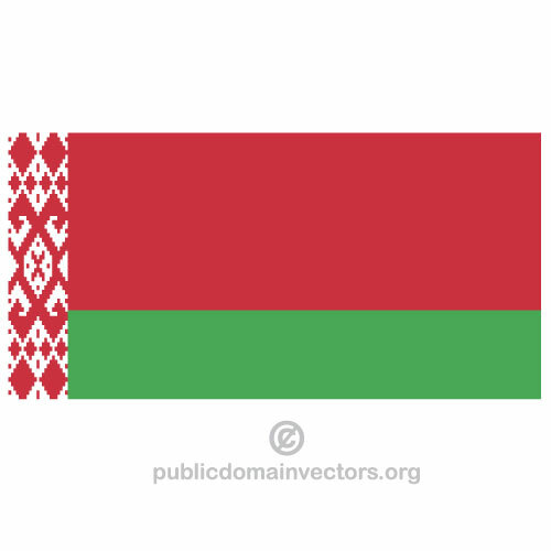 Vector bandera de Bielorrusia