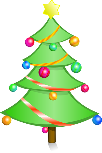 Christmas tree vector art