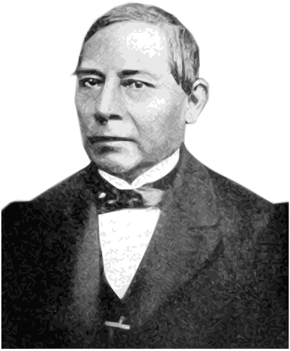 Benito Pablo Juárez García Porträt Vektorgrafik