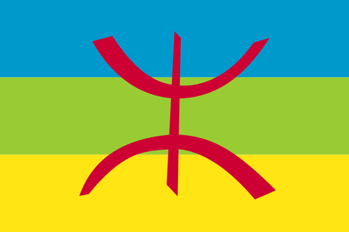 Berber flagga vektorbild