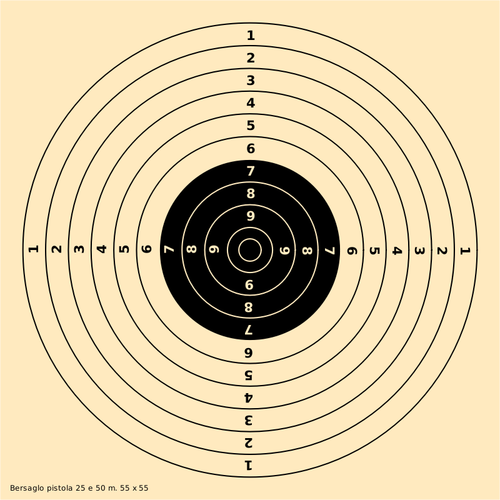 25-50m رصاصة اطلاق النار على الهدف ناقلات التوضيح