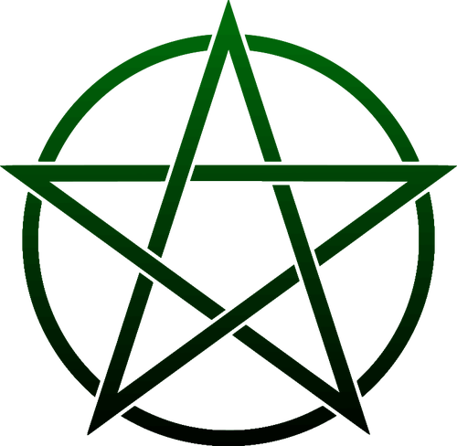 Pentagram silhuett