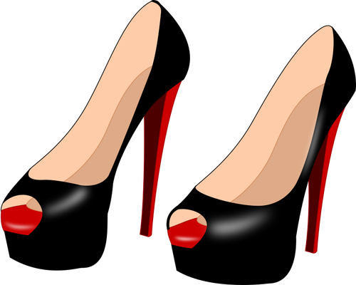 Zwarte stiletto schoenen