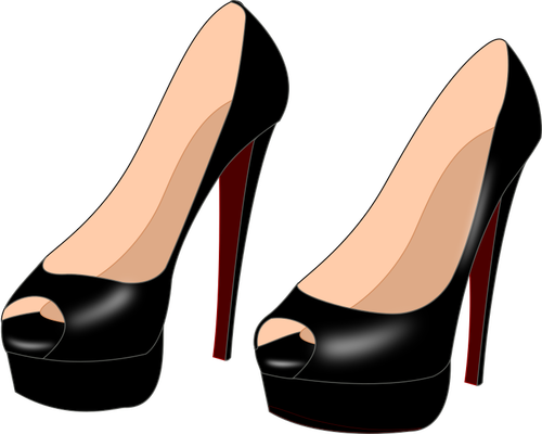 Schwarze heels
