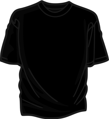 Schwarz T-shirt-Vektor-illustration