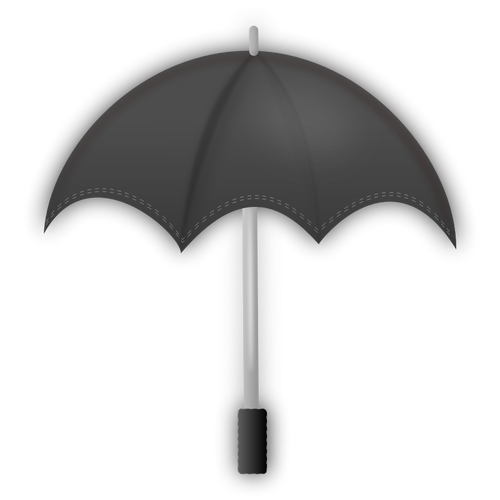 灰度伞向量剪贴画