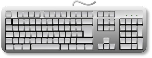 Imagem vetorial de teclado genérico em branco