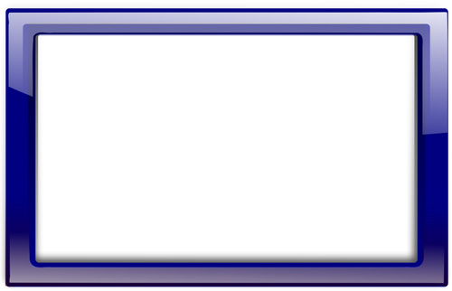 Glanset gjennomsiktig blå ramme vektorgrafikk
