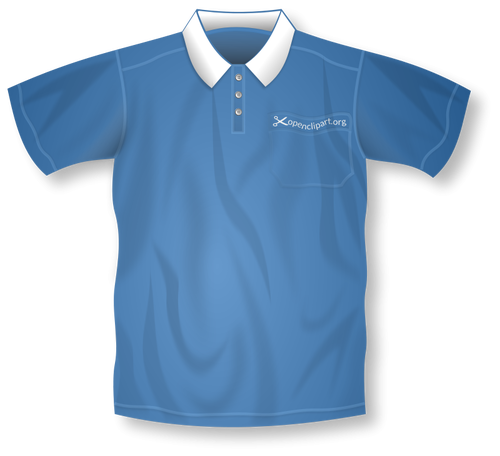 Polo shirt vector drawing