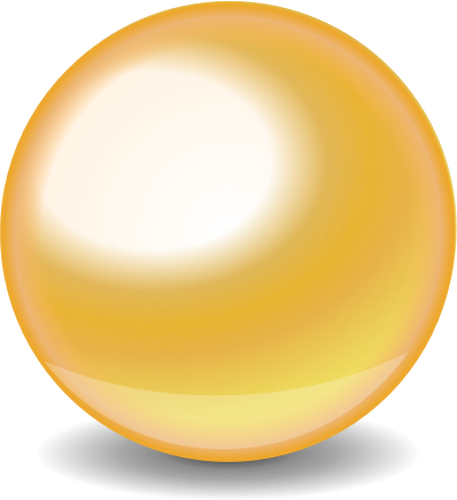 Gouden bal vector tekening