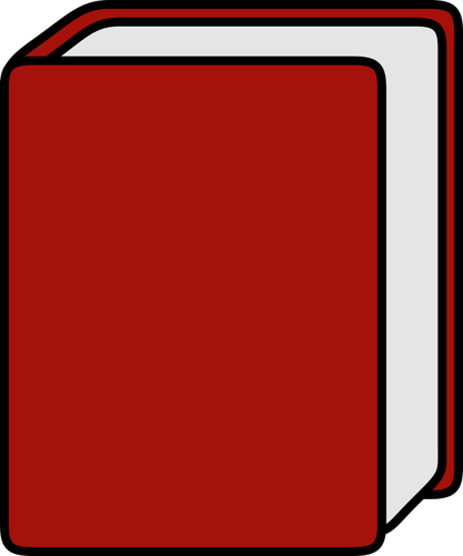 Cuaderno cerrado rojo