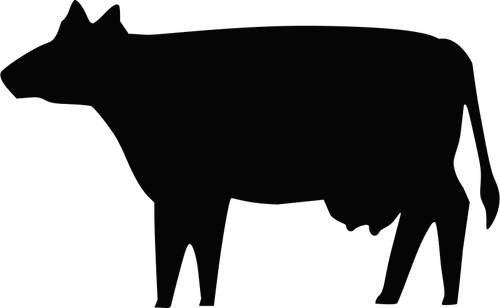 Vache Silhouette vecteur