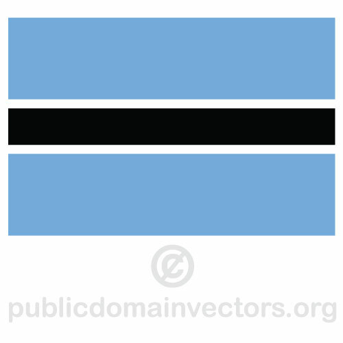Vector bandeira de Botswana