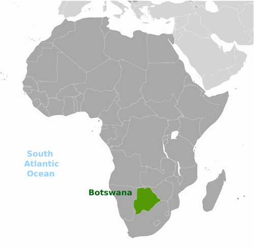 Botswana map