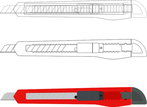 Tăietori de hârtie de desen vector