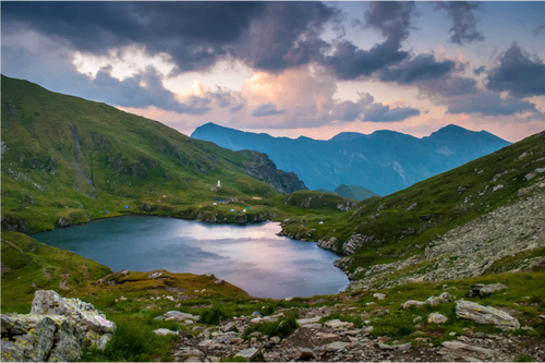 Atemlos Blick auf See