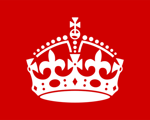 British Crown vector illustrasjon