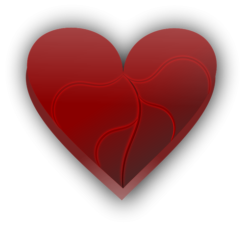 Corazón roto vector clip art