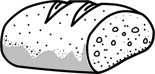 Vektorový obrázek obrys chleba