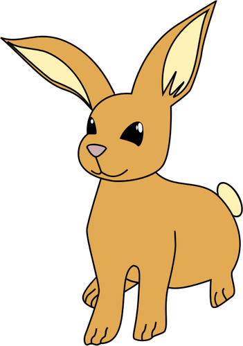 ウサギの長い耳のベクトル図