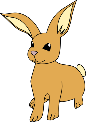 Lapin avec longues oreilles vector illustration